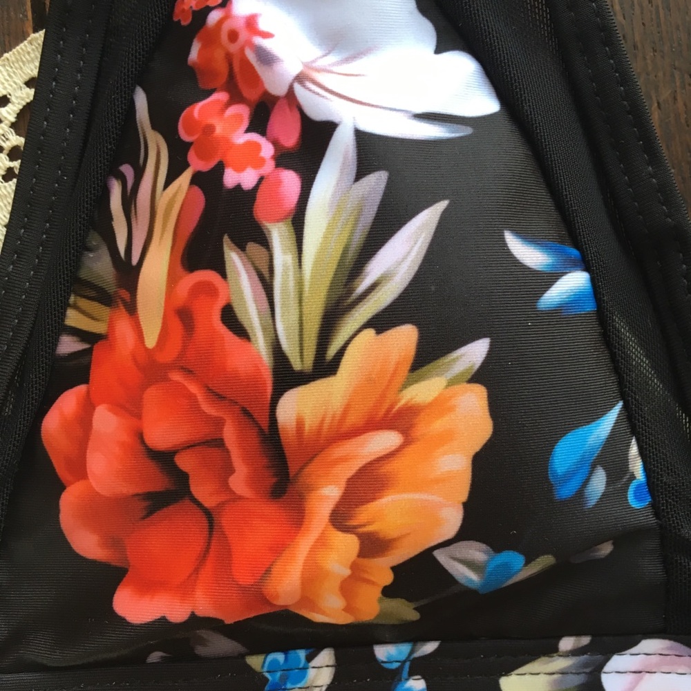 🌺Tropical Floral Printed & Mesh Bikini - Picture 3 of 5